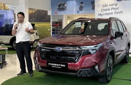 Subaru Forester thế hệ mới ra mắt tại Việt Nam: Xuất xứ mới, động cơ mới... và giá bán giữ kín